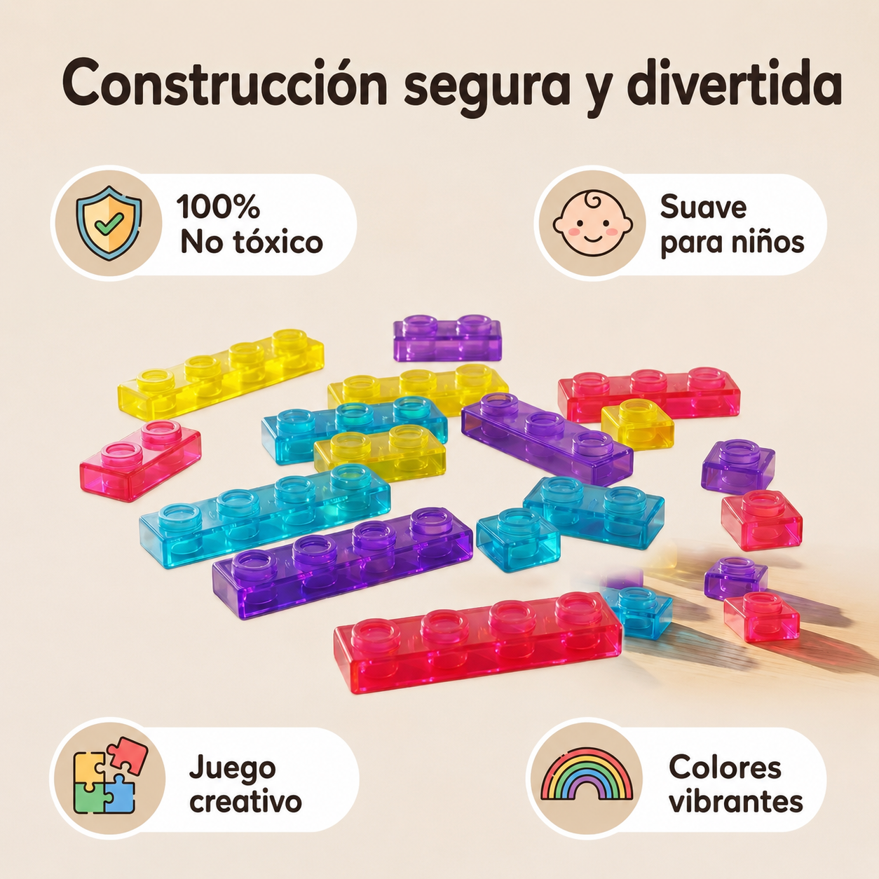 Bloques de Construcción  | Magic Gummy | 40 piezas