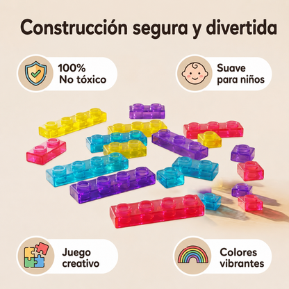 Bloques de Construcción  | Magic Gummy | 40 piezas